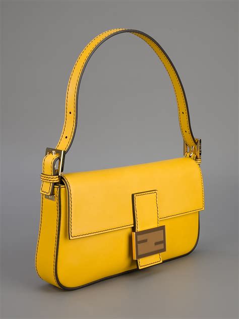 yellow fendi baguette|fendi korea baguette bag.